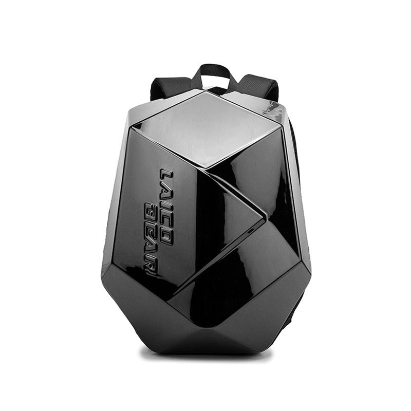 Motorcycle Hard Shell Backpack โ 50L Waterproof ABS Riding Gear Bag with Helmet Compartment