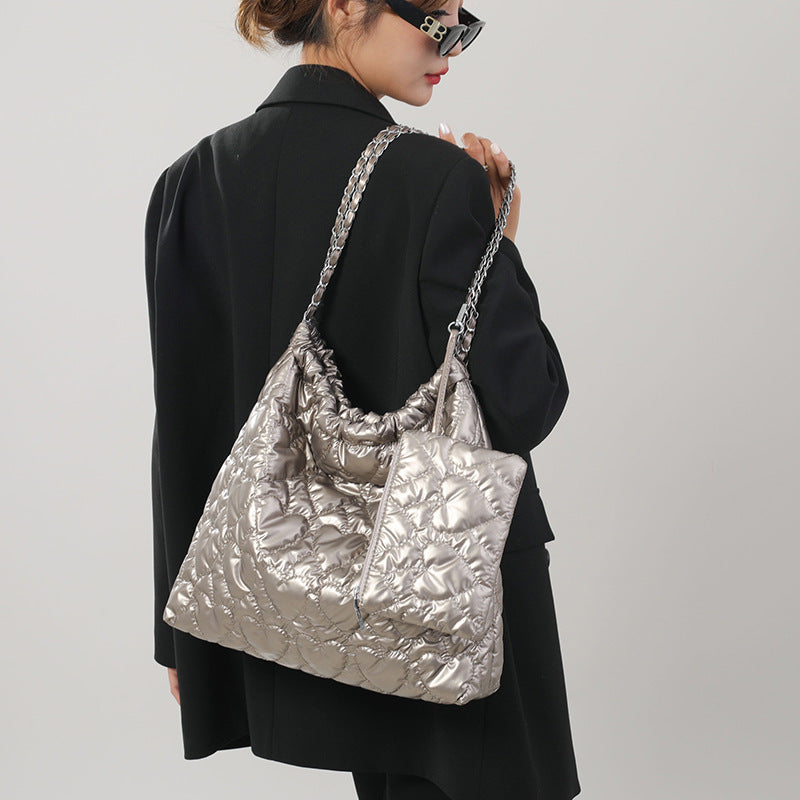 Simple Korean Style Women's Shoulder Bag β Soft PU Leather Crossbody with Multi-Pockets