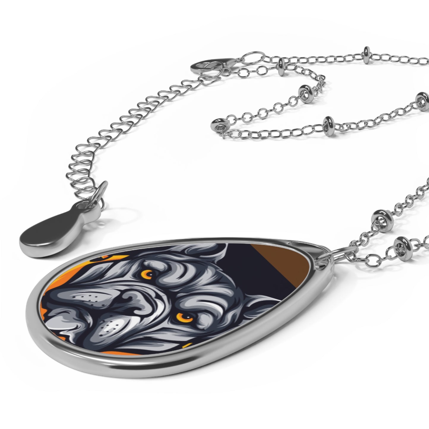 Collier ovale pour chien Pit Bull
