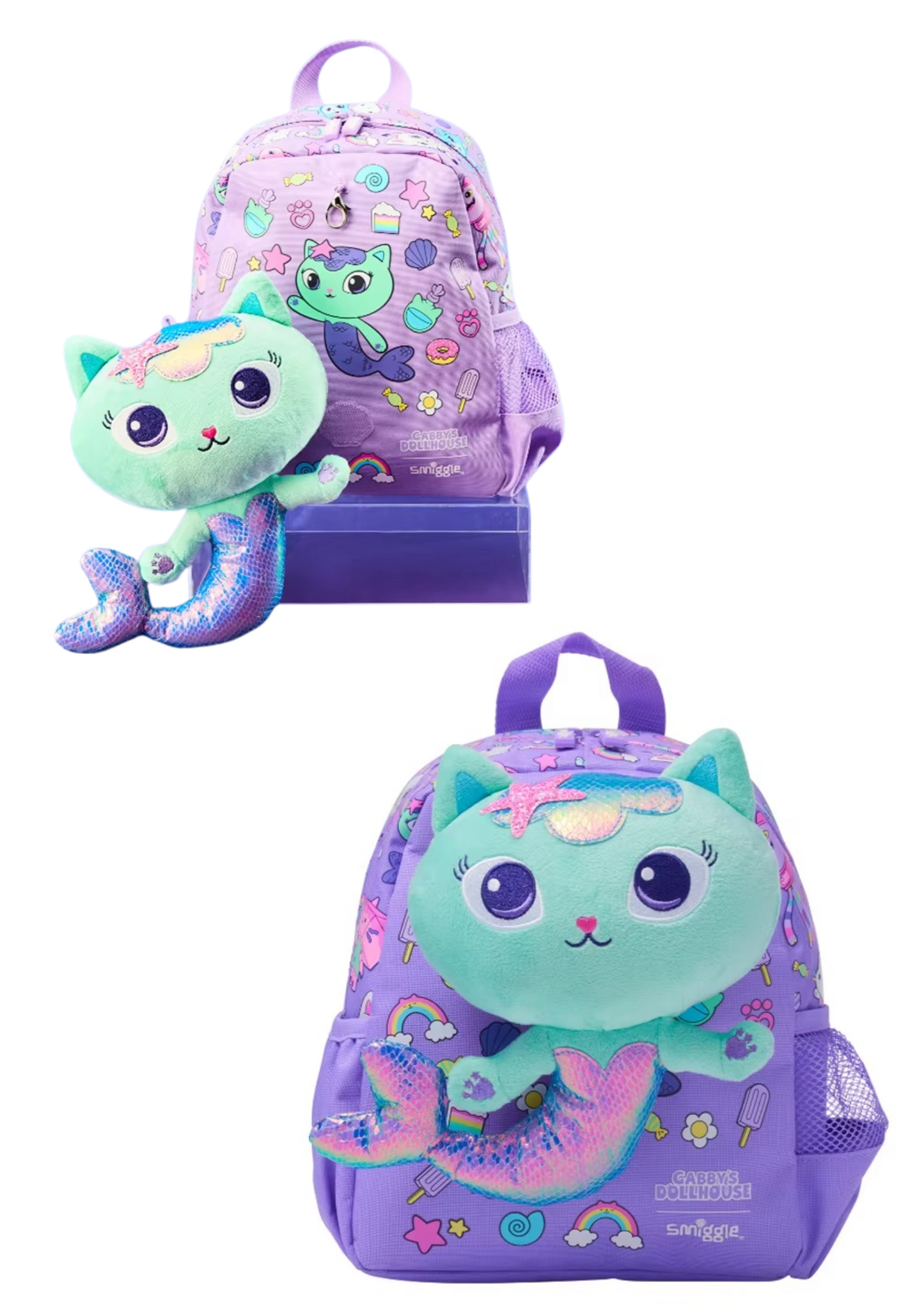 Cabby's Dollhouse School Backpack – Smiggle Mermaid Anime School Backpack