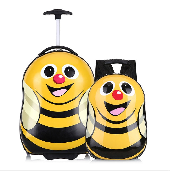 Kids School Travel Trolley Bag β 1 pcs Rolling Backpack with PC Shell