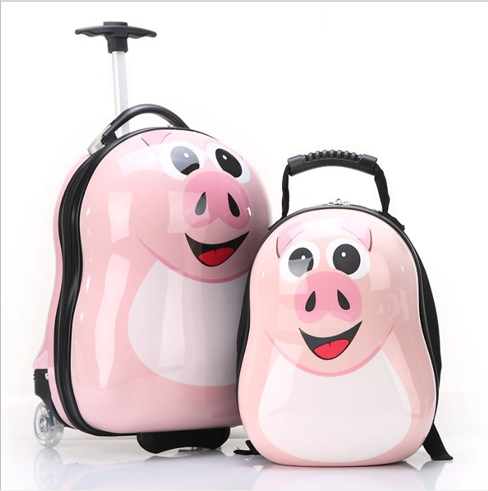 Kids School Travel Trolley Bag β 1 pcs Rolling Backpack with PC Shell