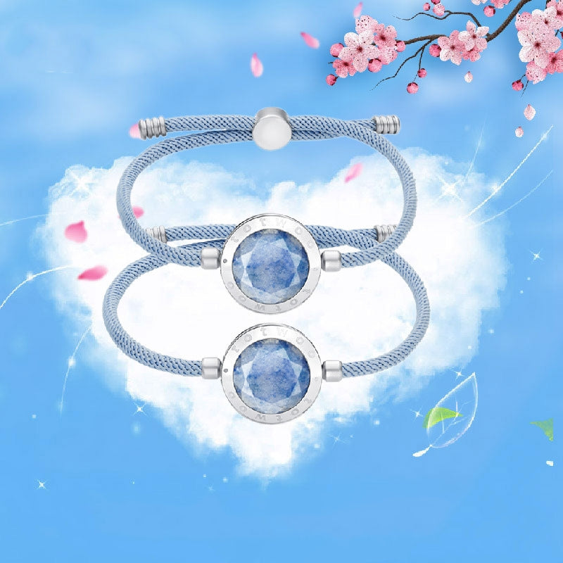 Bracelet tactile et vibrant pour relation longue distance pour couple