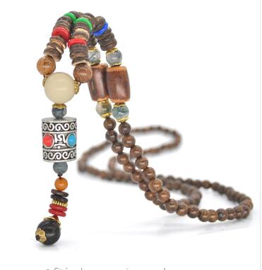 Collier de pierres précieuses perlées unisexe de styles variés