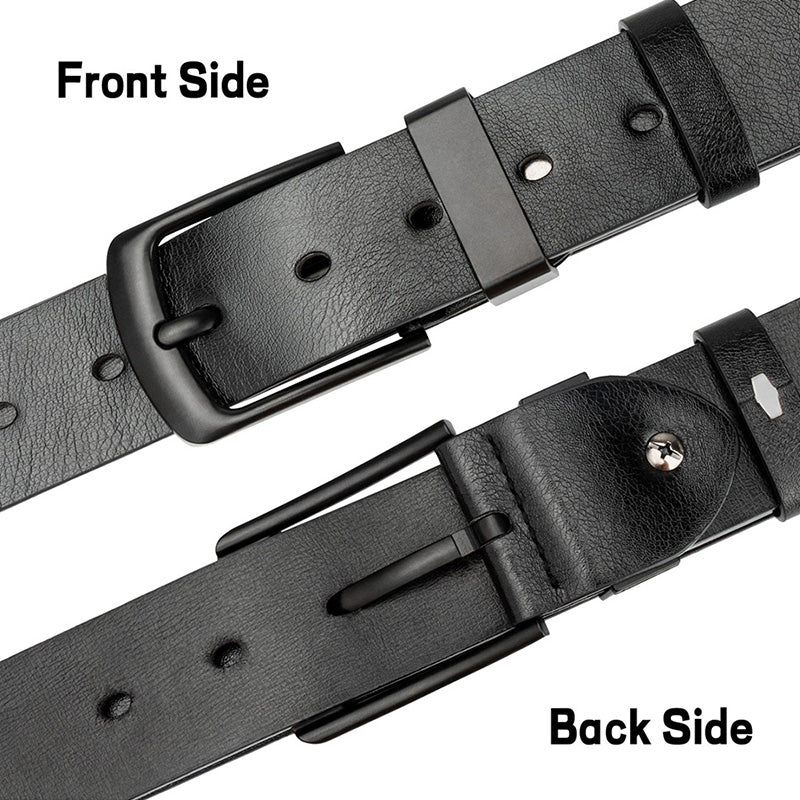 Ceinture large en cuir