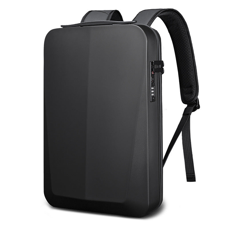 Men’s Hard Shell Waterproof Business Laptop Backpack – 15.7” Anti-Theft Travel Bag with Lock