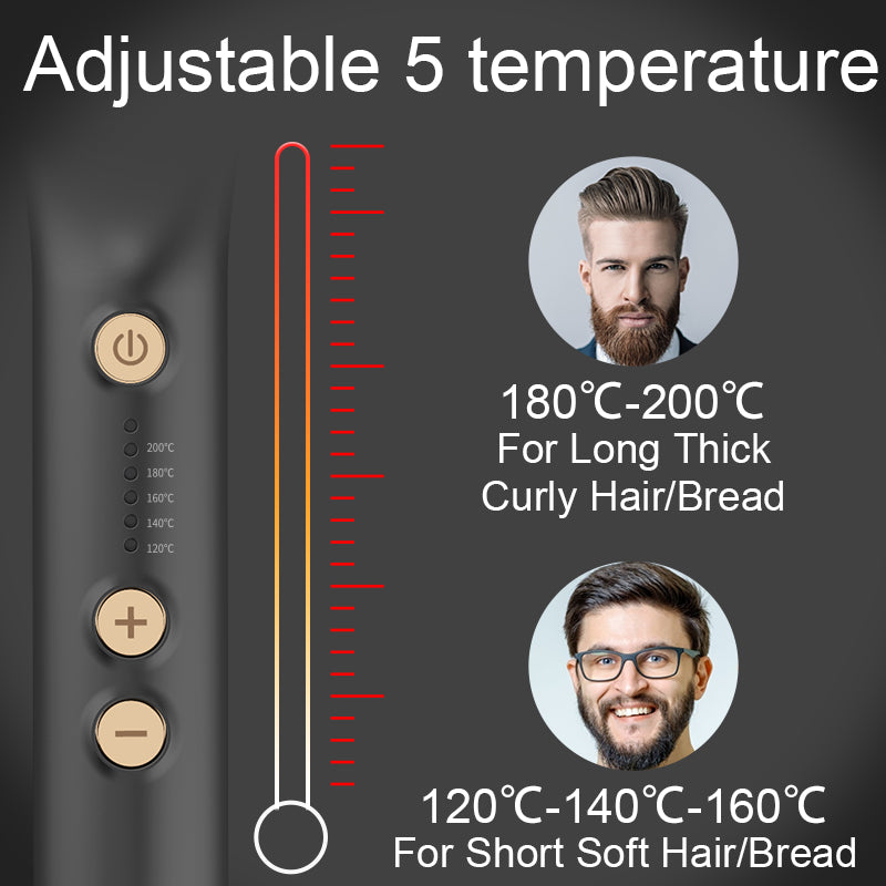 Brosse à lisser barbe et cheveux