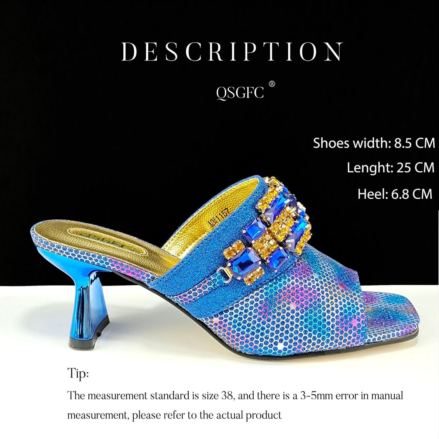 Women’s Camouflage High Heel Slippers and Bag Set – Decorative Drill Buckle Casual Shoe & Handbag Matching Set