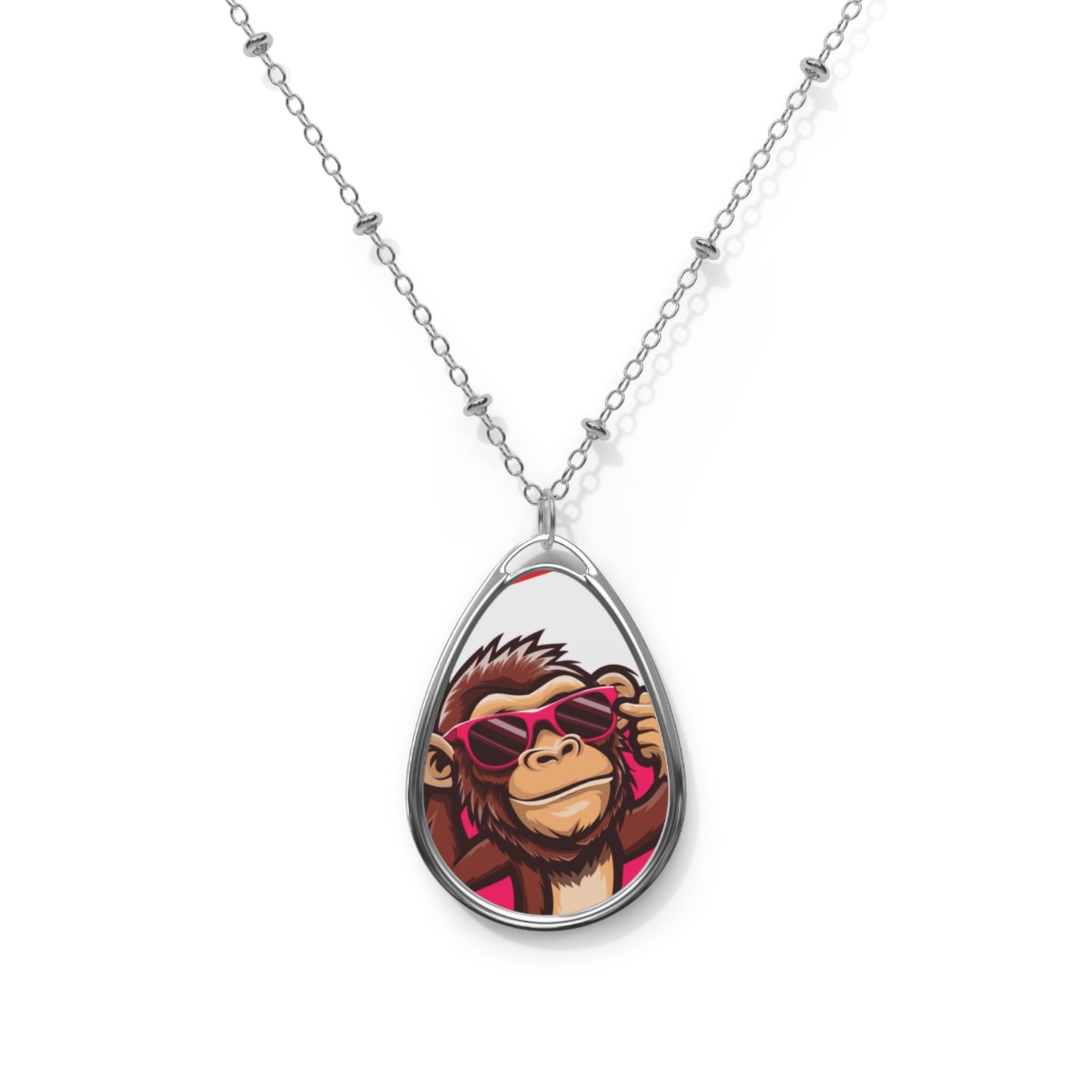 Oval Monkey Chain Necklace