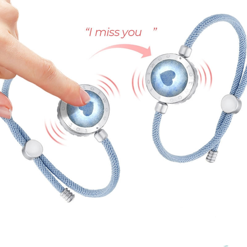 Bracelet tactile et vibrant pour relation longue distance pour couple