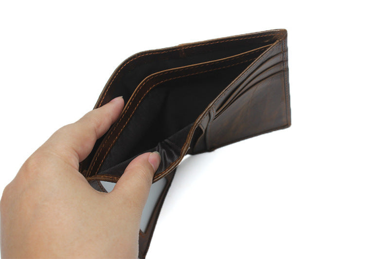 Crocodile Pattern Casual Retro Men's Wallet