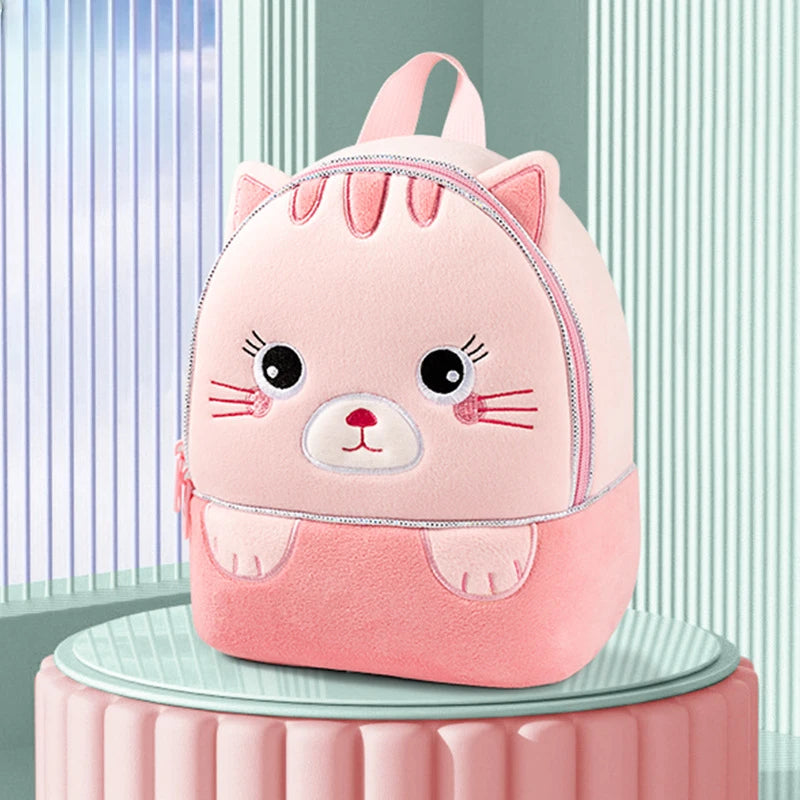 Plush Animal Backpack for Toddlers –Boys & Girls, Lightweight Animal Shaped Soft Carry Bags