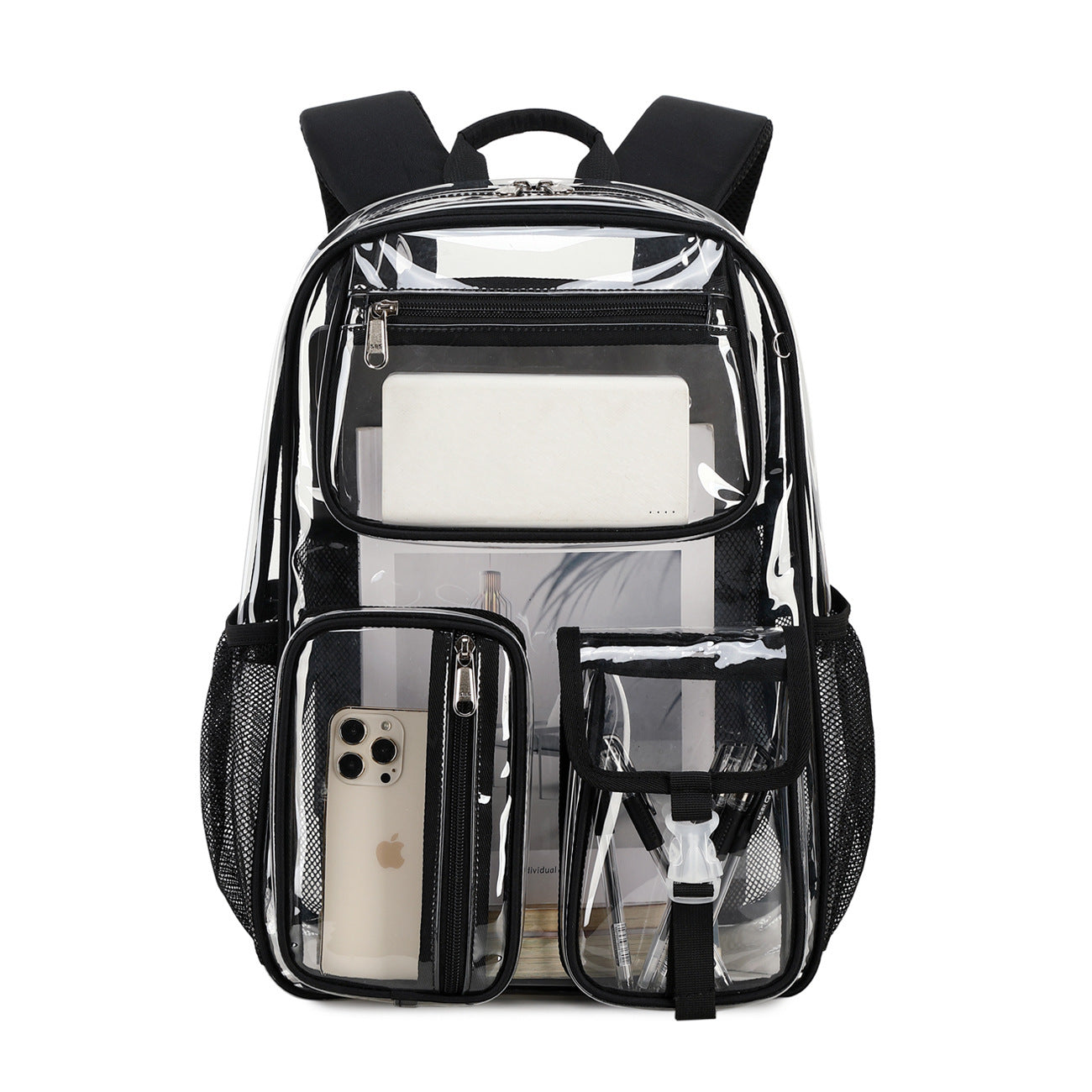 Transparent Jelly Backpack β Large Capacity Travel School Bag for Teen Girls