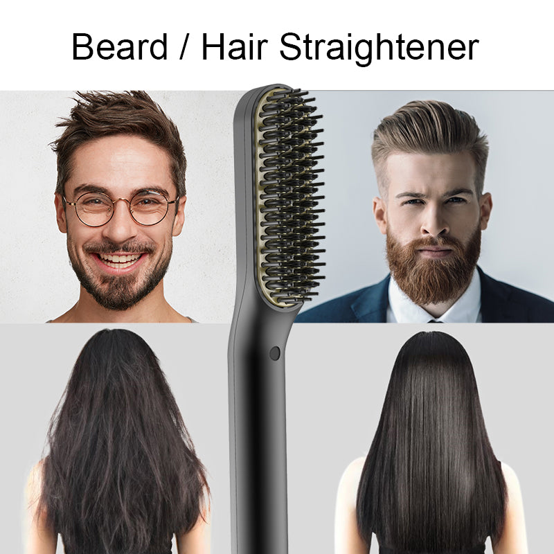 Brosse à lisser barbe et cheveux