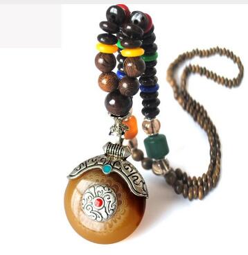 Collier de pierres précieuses perlées unisexe de styles variés