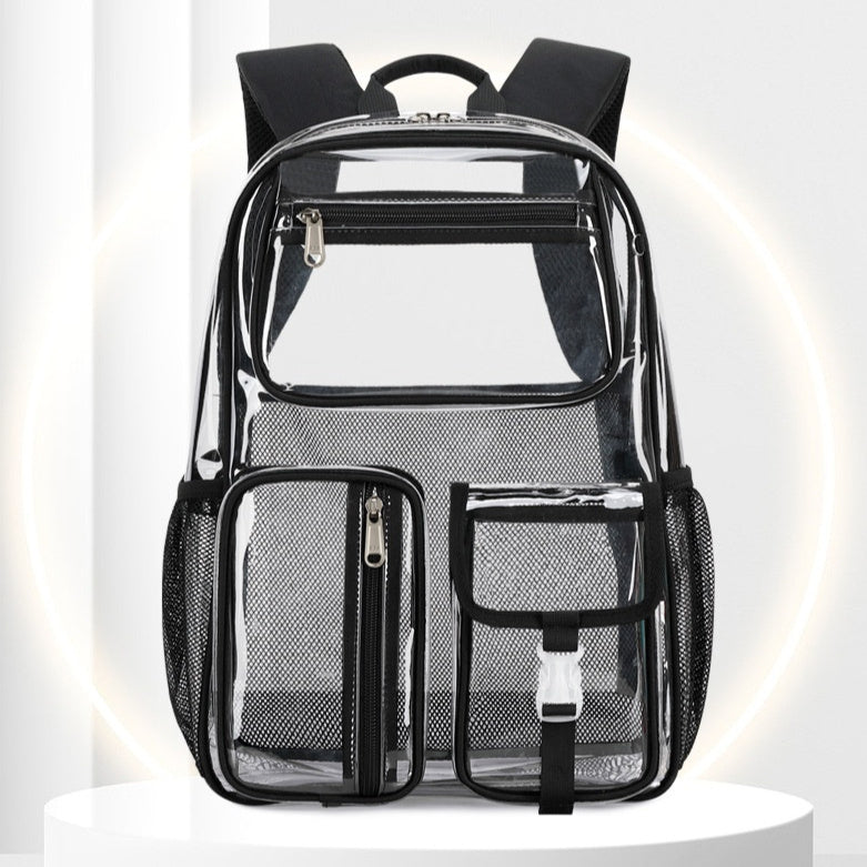 Transparent Jelly Backpack β Large Capacity Travel School Bag for Teen Girls