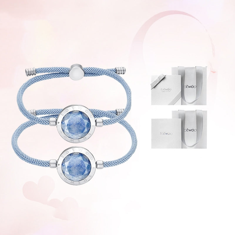 Bracelet tactile et vibrant pour relation longue distance pour couple