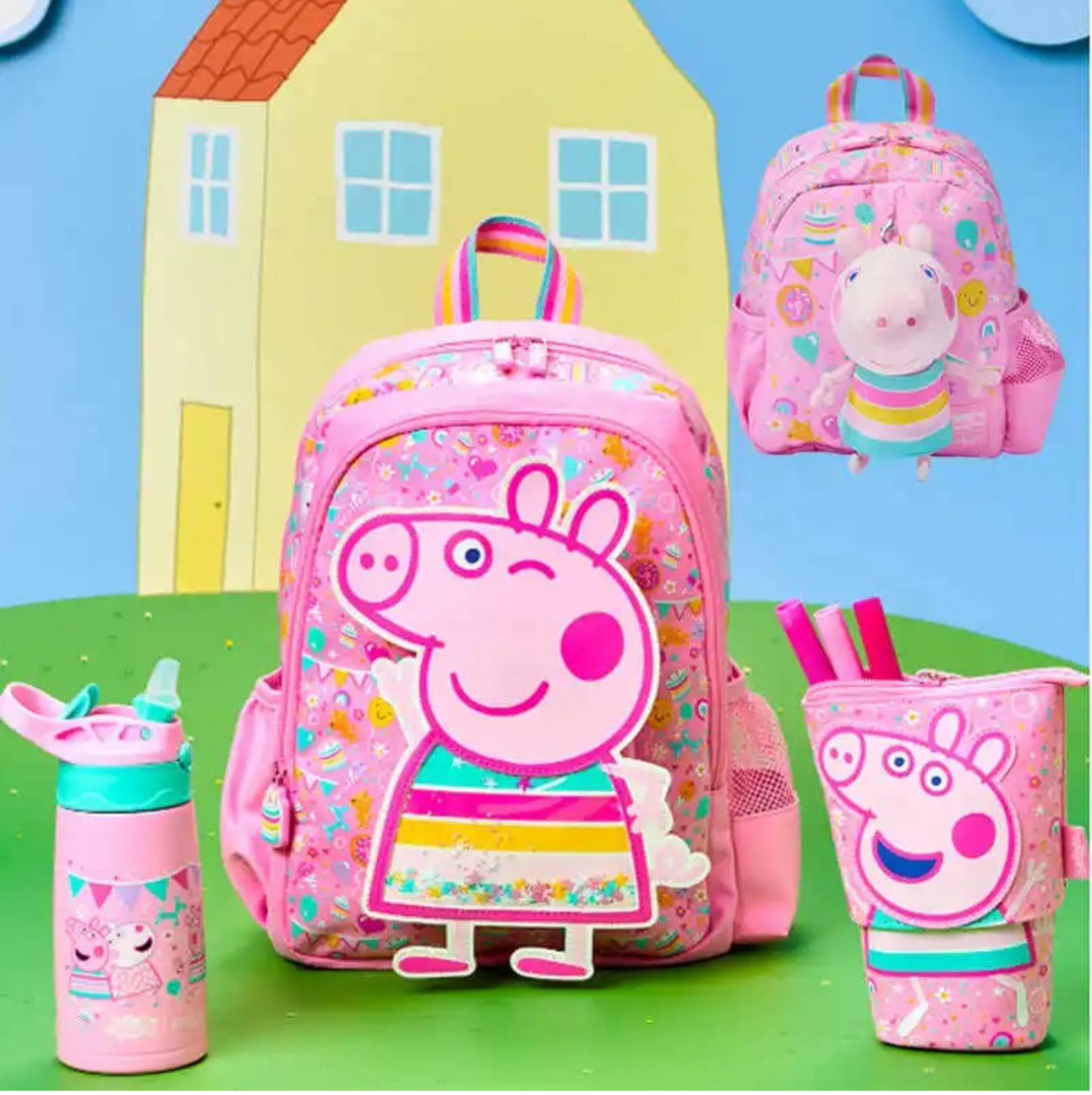Peppa Pig School Backpack Set for Kids Student-Smiggle Style