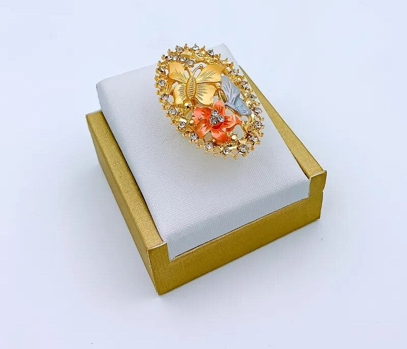 Ensemble de bijoux de fête plaqué or (4 pièces)