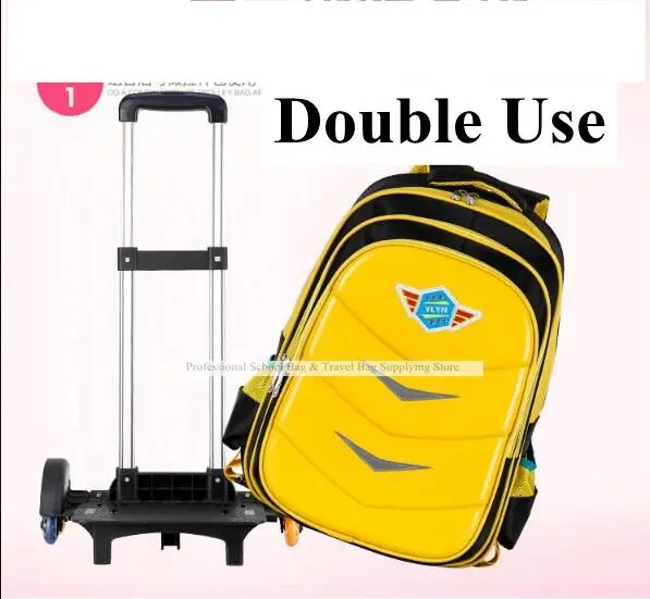 Waterproof School Trolley Backpack with Wheels for Boys & Girls – Wheeled School Bag & Trolley Bag