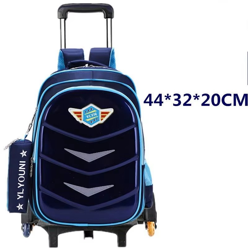 Waterproof School Trolley Backpack with Wheels for Boys & Girls – Wheeled School Bag & Trolley Bag