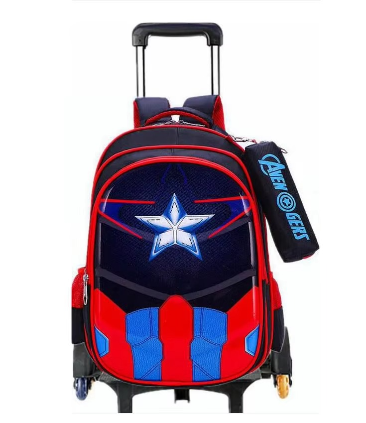 Waterproof School Trolley Backpack with Wheels for Boys & Girls – Wheeled School Bag & Trolley Bag