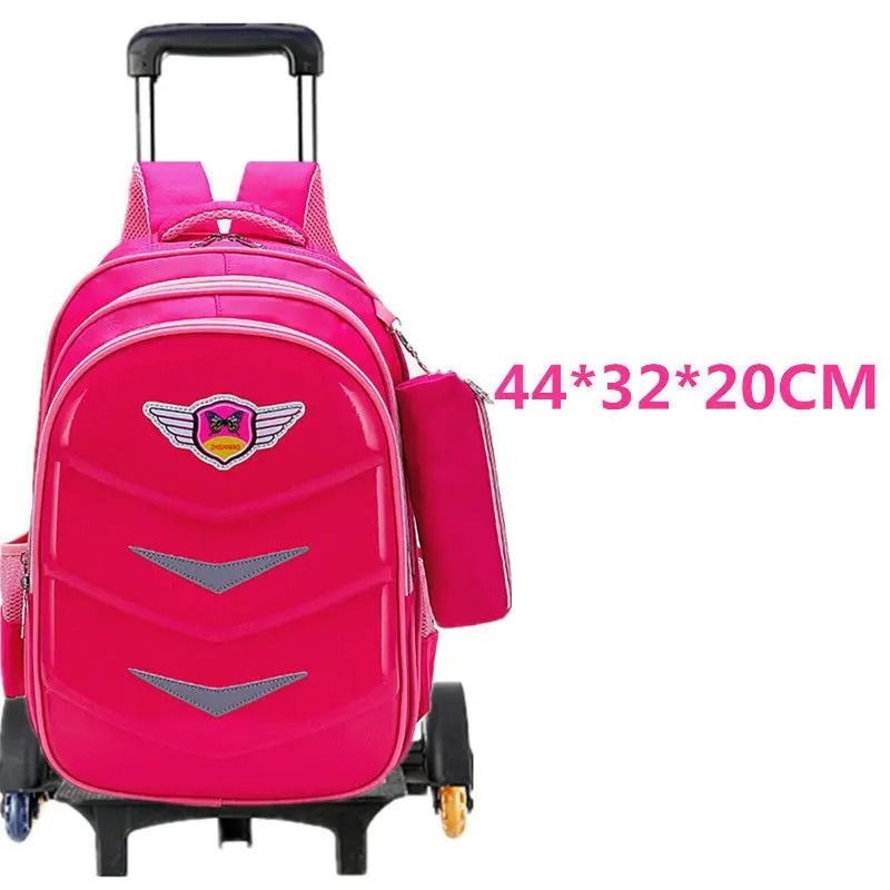 Waterproof School Trolley Backpack with Wheels for Boys & Girls – Wheeled School Bag & Trolley Bag