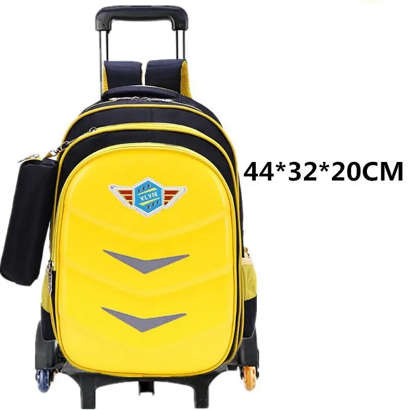 Waterproof School Trolley Backpack with Wheels for Boys & Girls – Wheeled School Bag & Trolley Bag