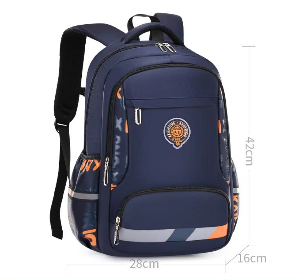 Orthopedic Multi-Pocket School Backpack for Boys β Durable Primary & High School Kids Schoolbag