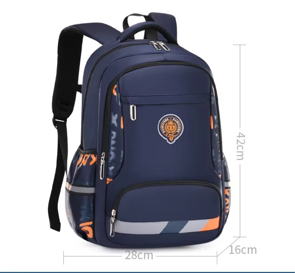 Orthopedic Multi-Pocket School Backpack for Boys β Durable Primary & High School Kids Schoolbag