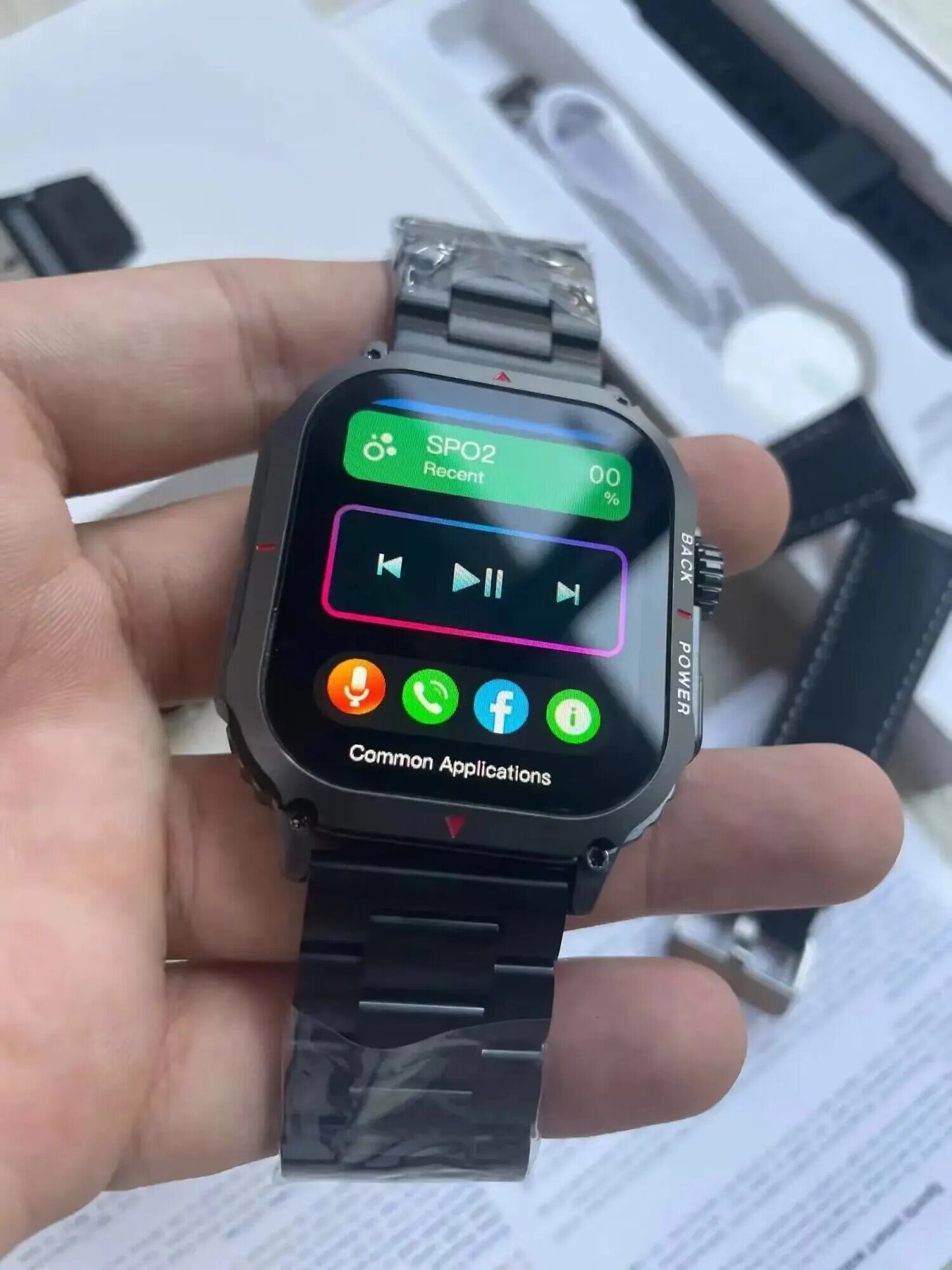 Wireless Charging Touch Screen Apple & Android Smart Watch for Men & Women