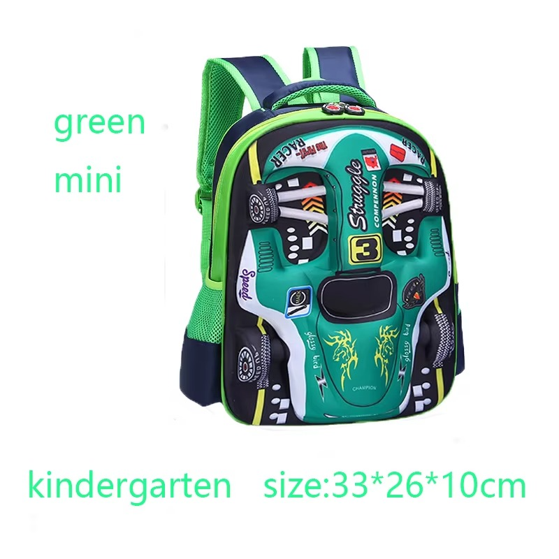 3D Car Backpack for Kids β Waterproof Preschool & Primary School Bag for Boys & Girls, Lightweight, Red/Blue, S/M/L Sizes