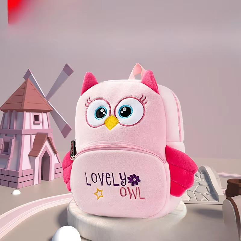 Plush Animal Backpack for Toddlers –Boys & Girls, Lightweight Animal Shaped Soft Carry Bags