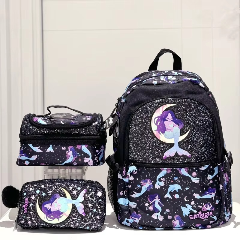 Mermaid Water Reflection Backpack & Pencil Case Set – Kids School Bag Smiggle Style Gift