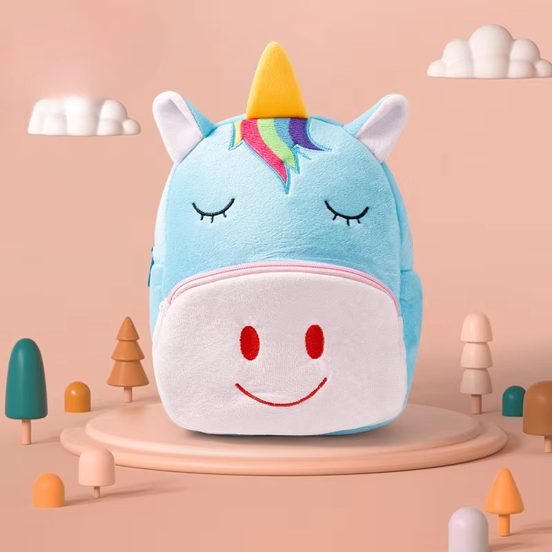 Plush Animal Backpack for Toddlers –Boys & Girls, Lightweight Animal Shaped Soft Carry Bags