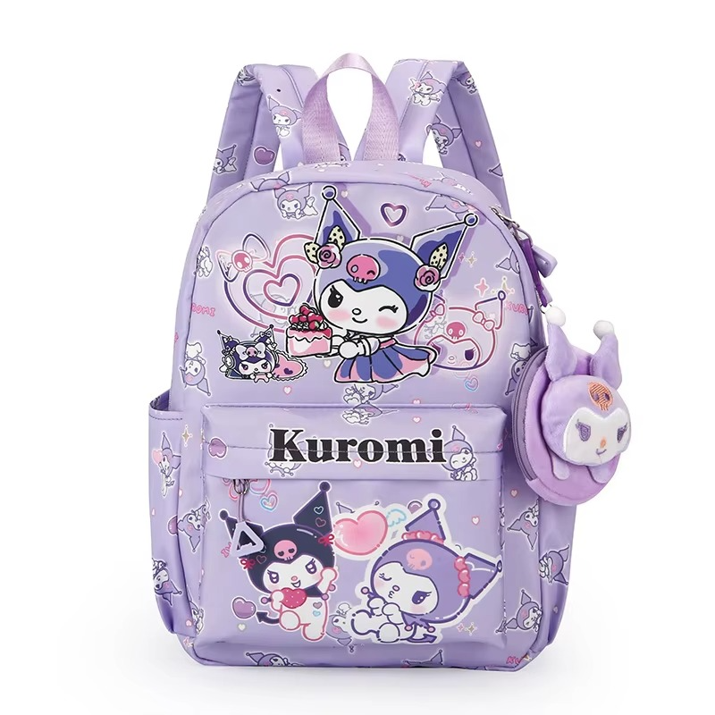 Sanrio Kuromi & Cinnamoroll Hello Kitty School Backpack with Coin Purse