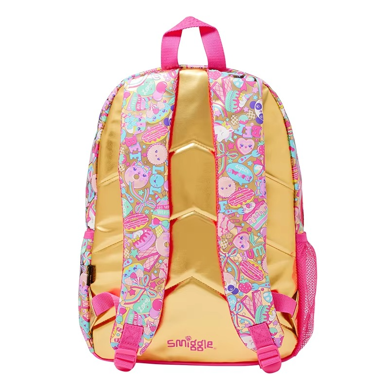 Golden Smiggle Style Kids School Backpack Set – Student Bag, Pencil Case & Lunch Bag Gift