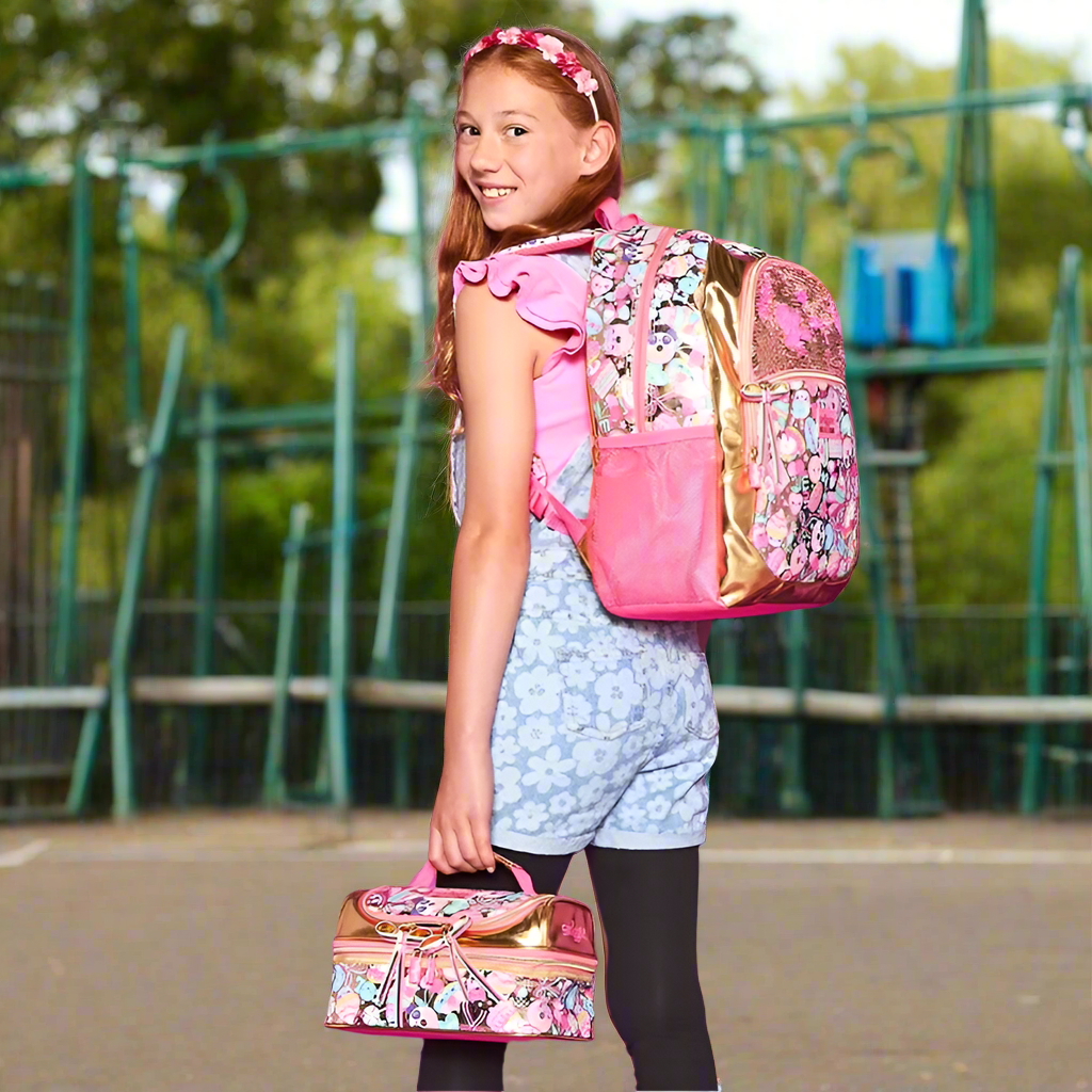 Golden Smiggle Style Kids School Backpack Set – Student Bag, Pencil Case & Lunch Bag Gift