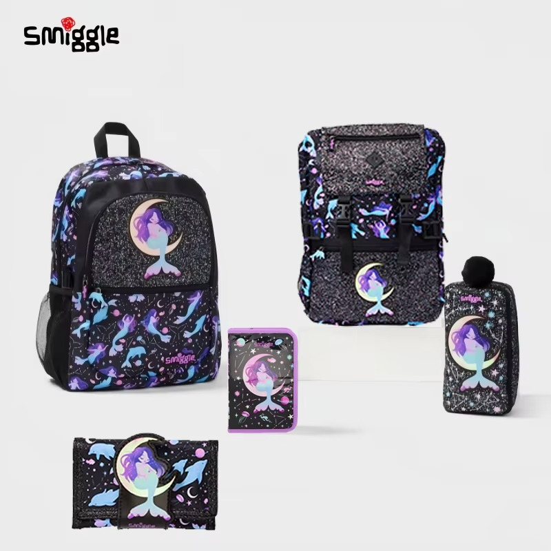 Mermaid Water Reflection Backpack & Pencil Case Set – Kids School Bag Smiggle Style Gift