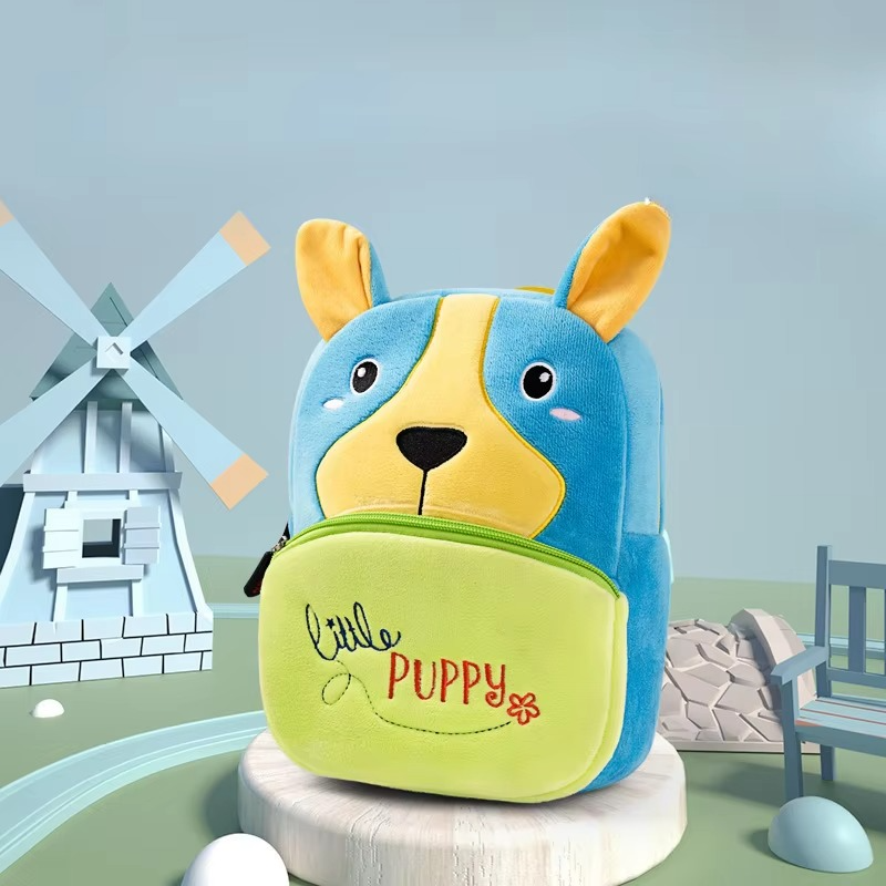 Plush Animal Backpack for Toddlers –Boys & Girls, Lightweight Animal Shaped Soft Carry Bags