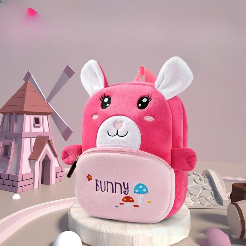 Plush Animal Backpack for Toddlers –Boys & Girls, Lightweight Animal Shaped Soft Carry Bags