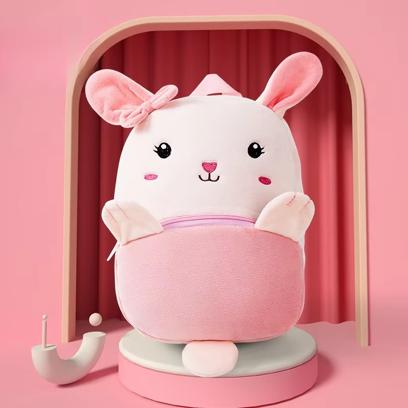 Plush Animal Backpack for Toddlers –Boys & Girls, Lightweight Animal Shaped Soft Carry Bags