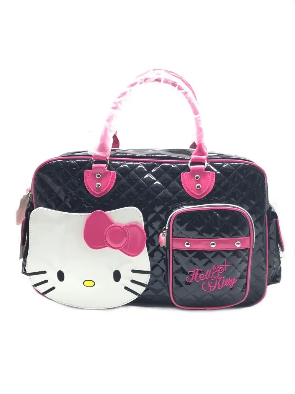 Hello Kitty PU Leather Crossbody Bag β Large Capacity Pink Shoulder Handbag for Teens, Women