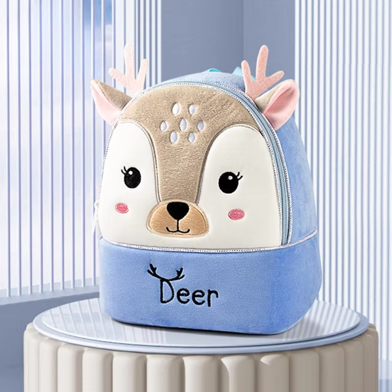 Plush Animal Backpack for Toddlers –Boys & Girls, Lightweight Animal Shaped Soft Carry Bags