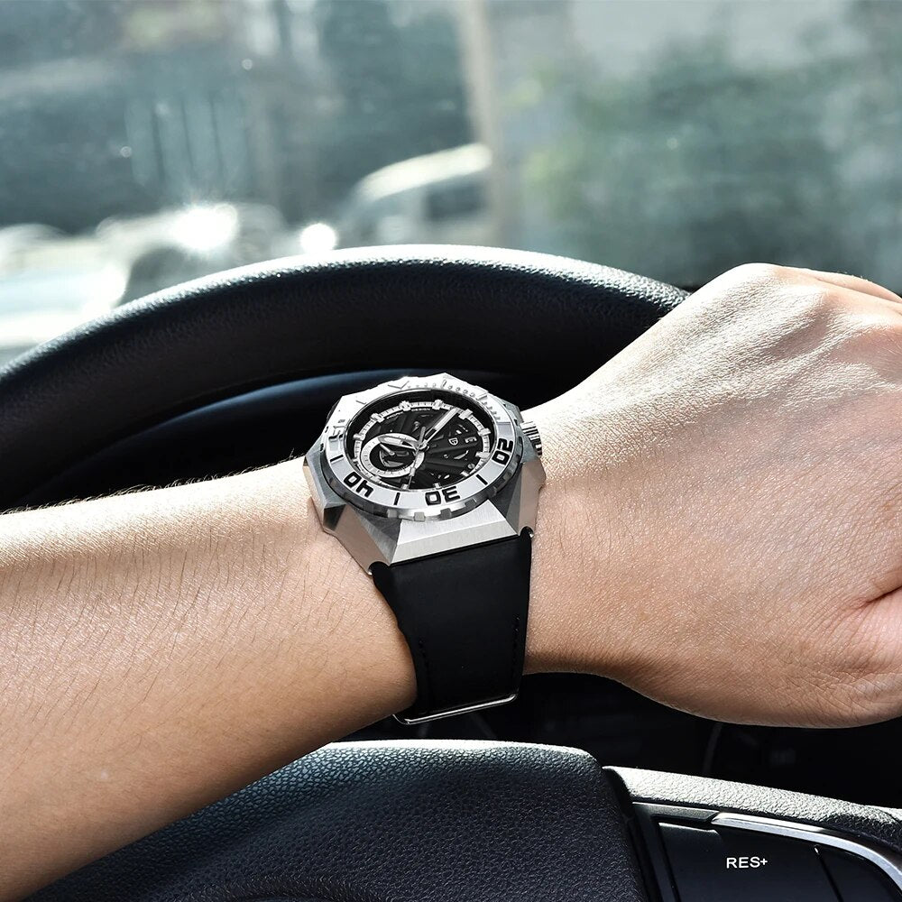 PAGANI Seiko movement Style Stainless Mechanical Waterproof Watch