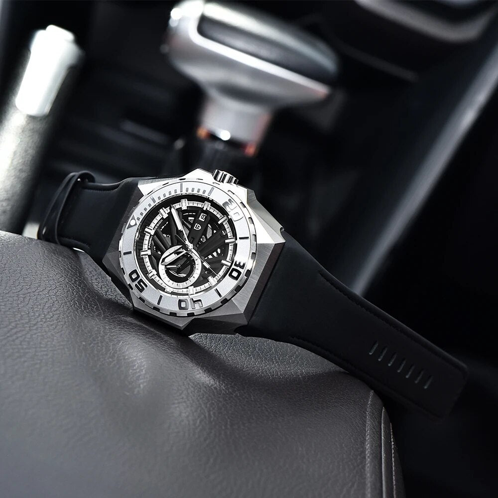 PAGANI Seiko movement Style Stainless Mechanical Waterproof Watch