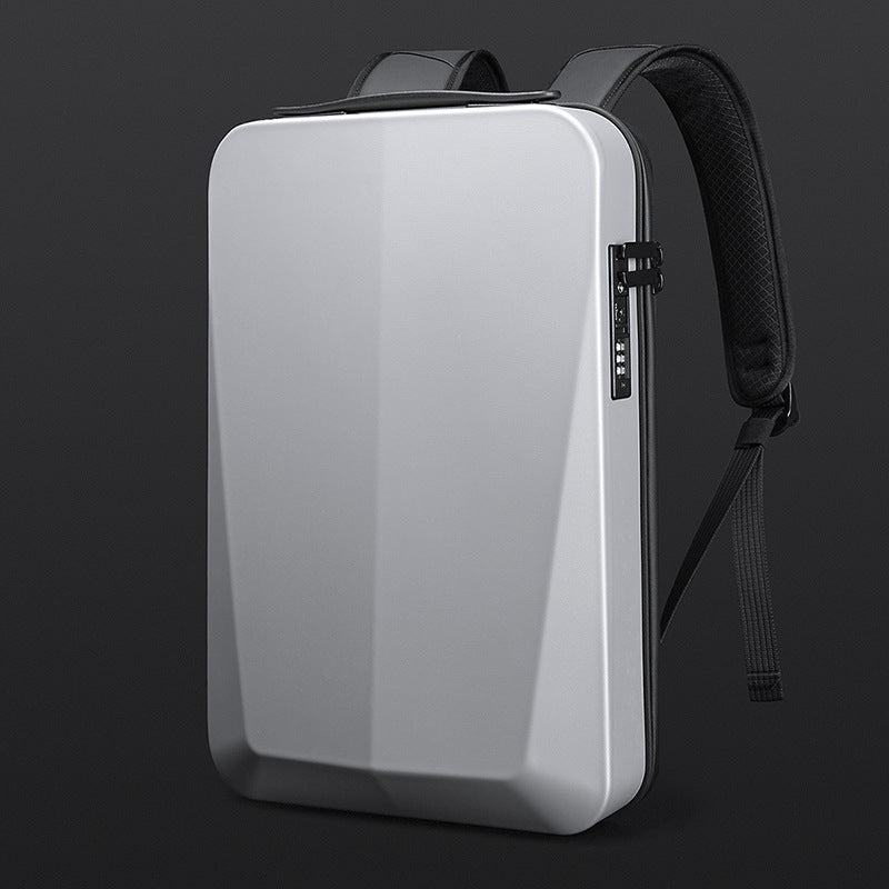 Men’s Hard Shell Waterproof Business Laptop Backpack – 15.7” Anti-Theft Travel Bag with Lock