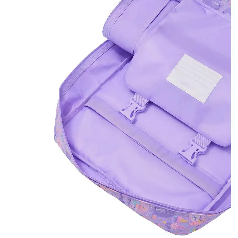 Sleepy Sloth Cartoon Backpack Set β Smiggle-Style Large School Bag with Lunch Bag, Pencil Case, Water Bottle & More for Kids