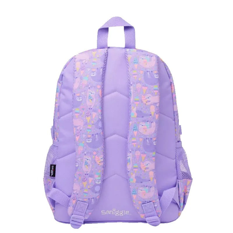 Sleepy Sloth Cartoon Backpack Set β Smiggle-Style Large School Bag with Lunch Bag, Pencil Case, Water Bottle & More for Kids