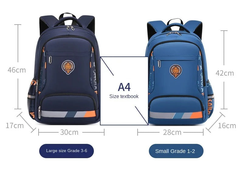 Orthopedic Multi-Pocket School Backpack for Boys β Durable Primary & High School Kids Schoolbag